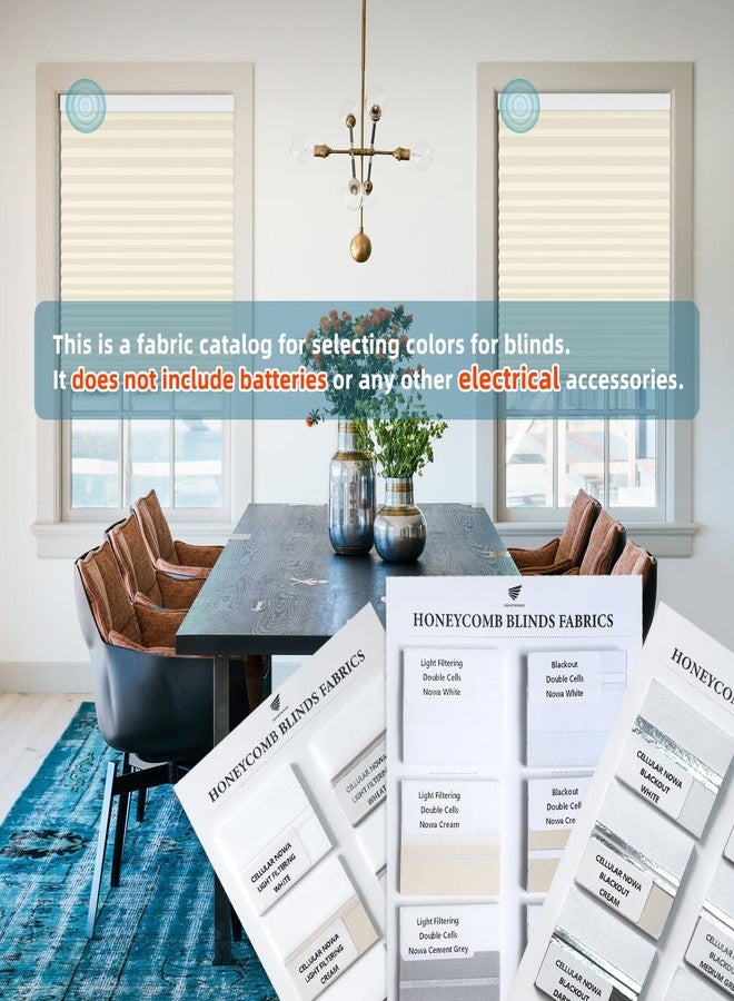 SmartWings Cellular Fabric Samples, Blackout & Light Filtering Fabric, Used in Nowa Cellular Shades, Multi-Color - Image 2